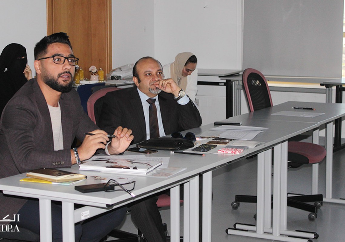 Ajman University - Algedra's CEO attended the review session where students presented their graduation projects Ajman University - Algedra's CEO attended the review session where students presented their graduation projects